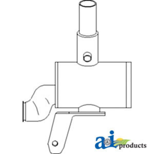A & I Products Muffler 18.6" x18.4" x8.2" A-82009293